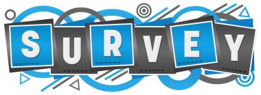 Mavi gri arkaplan üzerine yazılmış anket metni.