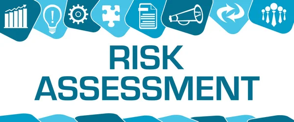 Risk Assessment Concept Image Text Business Symbols — Zdjęcie stockowe