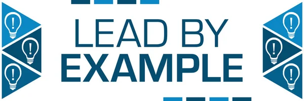 Lead Example Concept Image Text Bulb Symbols — Stock Photo, Image
