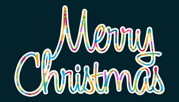 Merry Christmas Text Colorful Texture — Stock Photo, Image
