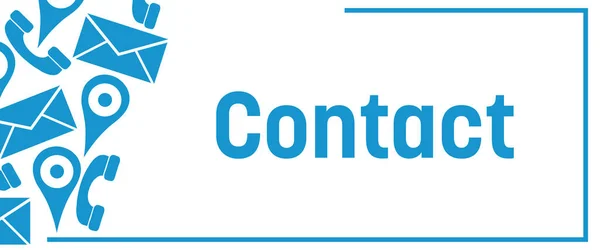 Contact Concept Image Text Related Symbols — Stockfoto