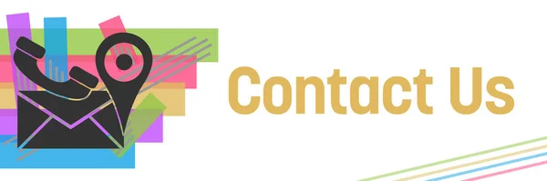 Contact Concept Image Text Related Symbols — Stock Photo, Image