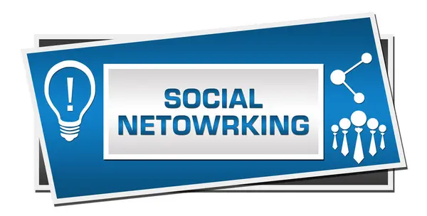 Social Networking Concept Image Text Related Symbols — Stock Photo, Image