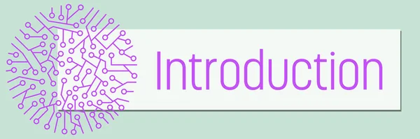 Introduction Concept Image Text Circuit Symbols — Zdjęcie stockowe