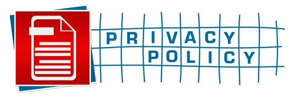 Privacy Policy Immagine Concettuale Con Testo Relativo Simbolo — Foto Stock