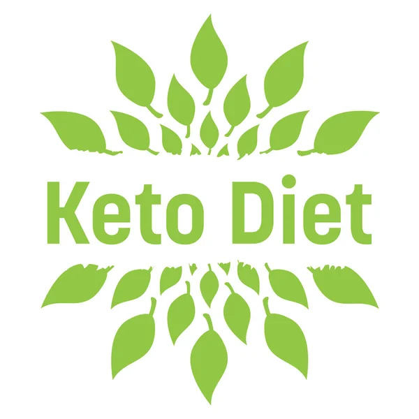 Keto Dieta Koncepcja Obraz Tekstem Pozostawia Symbole — Zdjęcie stockowe