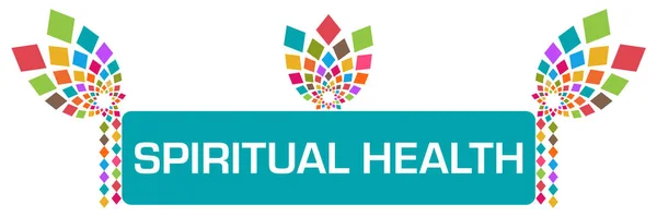 Spiritual Health Text Written Colorful Background — Stock Photo, Image