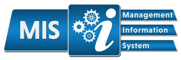 Mis Management Information System Concept Image Text Business Symbols — Stock Photo, Image