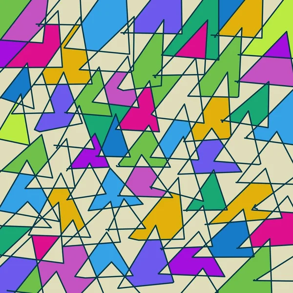 色彩斑斓的三角形背景 — 图库照片