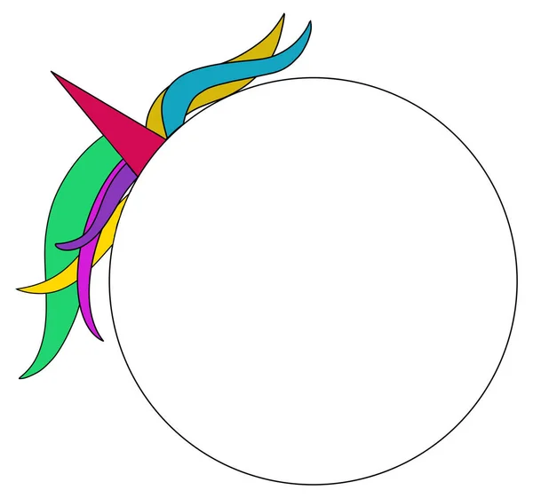 Unicorn Style Circle Colorful Elements — Stock Photo, Image
