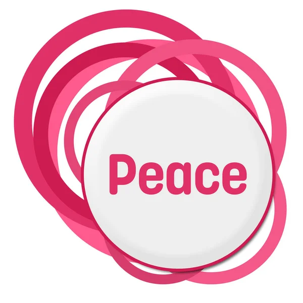 Texto Paz Escrito Sobre Fondo Rosa — Foto de Stock