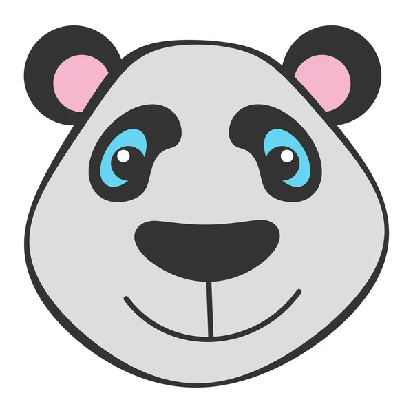 Pinza Facial Panda Aislada Sobre Fondo Blanco —  Fotos de Stock
