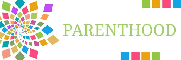Ouderschap Tekst Geschreven Kleurrijke Achtergrond — Stockfoto