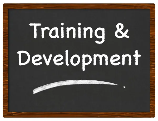 Training Development Text Written Blackboard — Stock Photo, Image