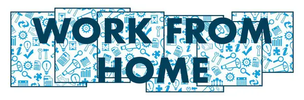 Work Home Concept Image Text Business Symbol Texture — Stock Photo, Image
