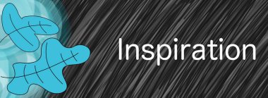 Koyu turkuaz arkaplan üzerine yapraklı ilham metni.