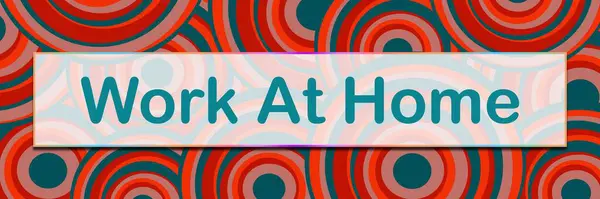 Текст Work Home Написан Цветном Фоне Маруна — стоковое фото