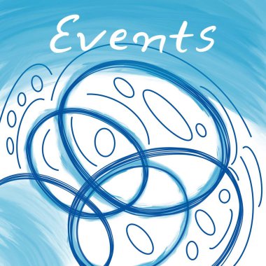 Mavi arka plan üzerine yazılmış olaylar metni.