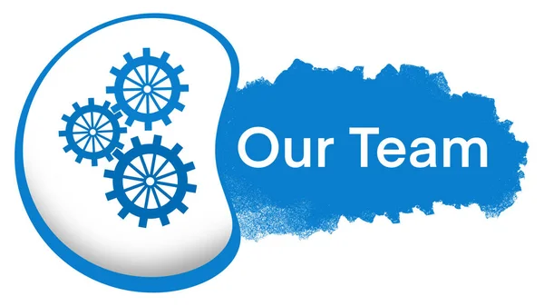 Our Team Concept Image Text Gears Symbols — Stock Photo, Image