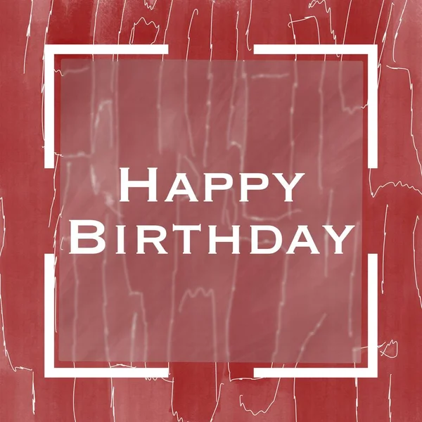 Feliz Cumpleaños Texto Escrito Sobre Fondo Rojo Magenta Granate —  Fotos de Stock