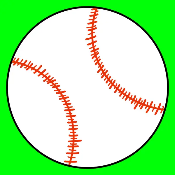 Vereinzelte Illustration Von Clip Art Für Baseballbälle — Stockfoto