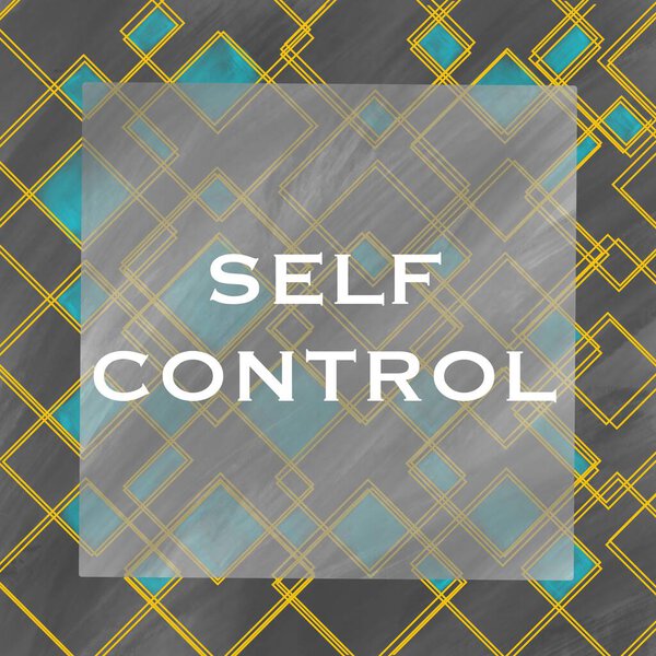 Текст самоконтроля на темном бирюзовом фоне.