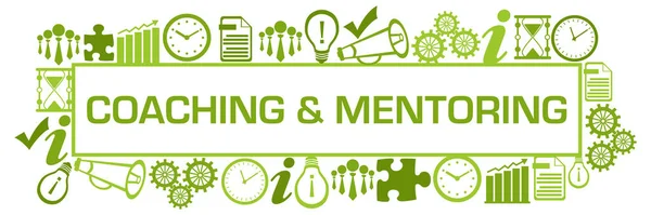 Metin ve iş simgeleriyle konsept imajına koçluk ve rehberlik.