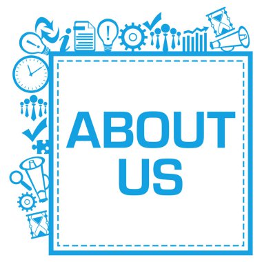 Metin ve iş simgeleriyle bizim konsept imajımız.