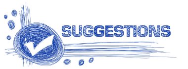 Metin ve tik işaretli öneriler konsept resmi.