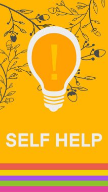 Metin ve ampul sembolüyle Kişisel Yardım konsepti resmi.