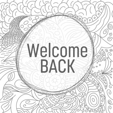 Karalama desenli arkaplanda yazılan metne hoşgeldiniz.