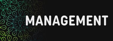 Metin ve ampul sembolleri ile yönetim konsepti resmi.