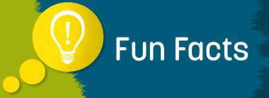 Metin ve ampul sembolü ile eğlenceli gerçekler konsepti.