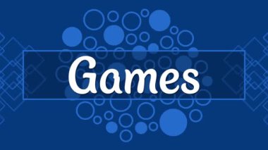 Oyun metni mavi yanıp sönen noktalar arka planında yazılır.