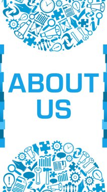 Metin ve iş simgeleriyle bizim konsept imajımız.