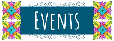 Turkuaz turkuaz renk arkaplan üzerine yazılmış olaylar metni.