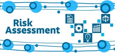 Risk Assessment concept image with text and business symbols.
