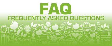 FAQ - Frequently Asked Questions concept image with text and health symbols.