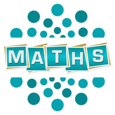 Turkuaz arkaplan üzerine yazılmış matematik metni.