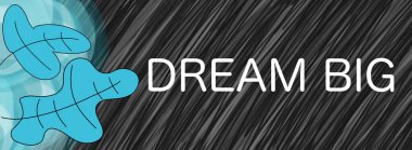 Koyu turkuaz arkaplanda yapraklarla yazılmış büyük bir metin hayal et.