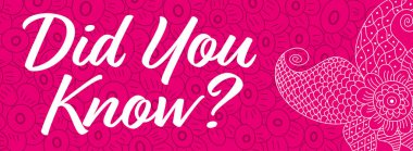 Pembe arkaplanda yazılı metni biliyor muydun?.