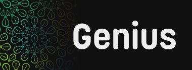 Metin ve ampul sembolleriyle dahice bir konsept resmi.