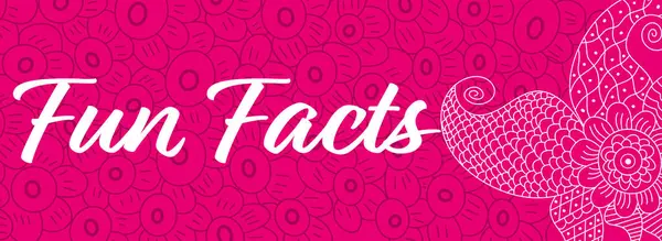 Pembe arkaplanda yazılmış eğlenceli gerçekler metni.