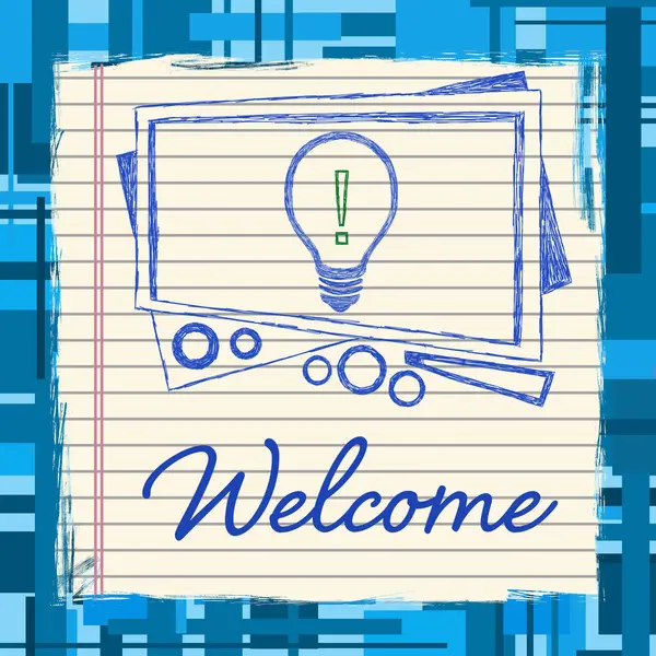 Metin ve ampul sembolü ile kavram resmini karşıla.