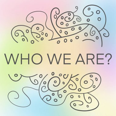 Renkli arkaplan üzerine yazılmış metinleriz.