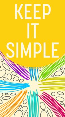 Sarı renkli arkaplan üzerine yazılmış basit metni koru.