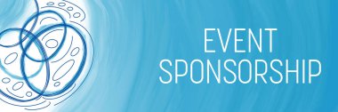 Olay Sponsorluk metni mavi arkaplan üzerine yazıldı.