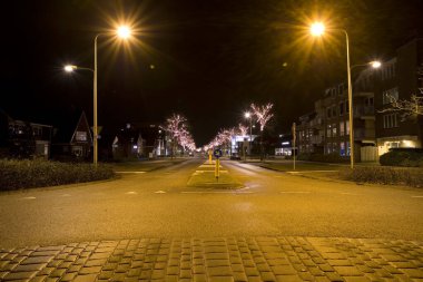 Hoogeveen, Hollanda 1 Ocak 2023 Schutstraat, Hoogevee 'de Havai fişekler