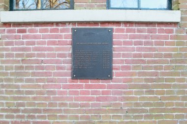 Hollandscheveld, Netherlands- January 8, 2023: war memorial at Hollandscheveld cemetery, Netherland