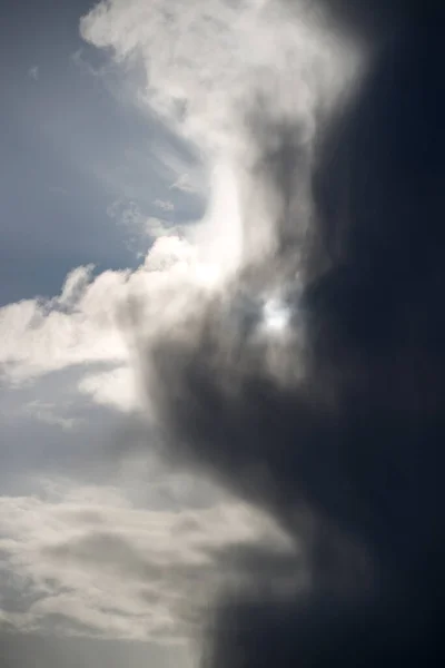Schwere Hagelgewitterwolken Dwingelderveld Niederlande — Stockfoto